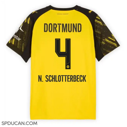 Muški Nogometni Dres Borussia Dortmund Nico Schlotterbeck #4 Domaci 2025-26 Kratak Rukav